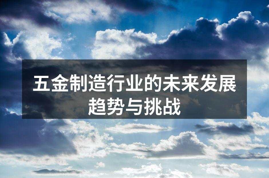 五金制造行业的未来发展趋势与挑战